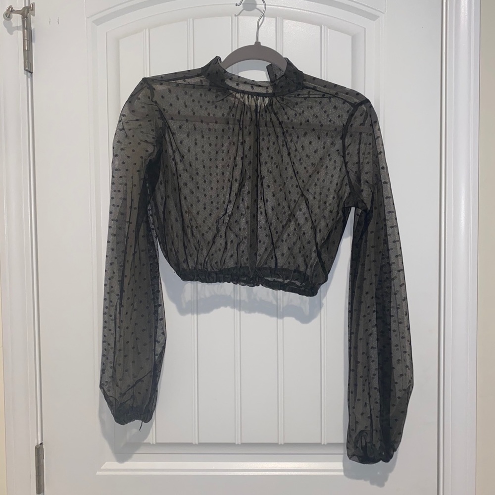 SHEER CROP LONG SLEEVE MUST HAVE!